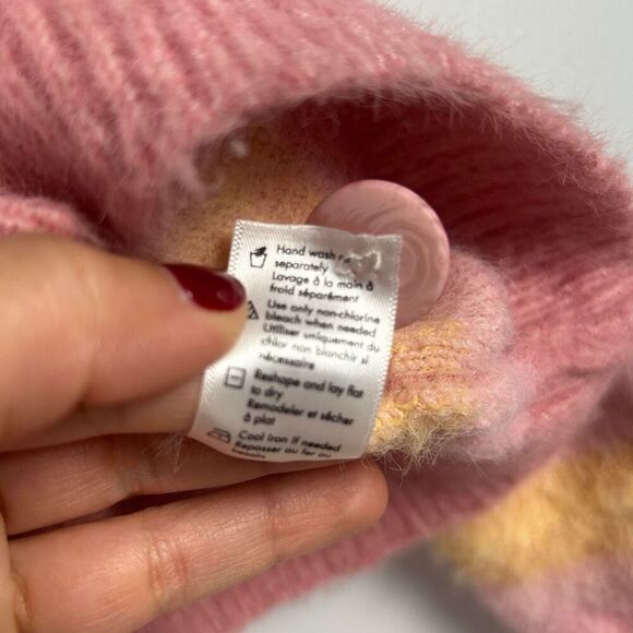 L*Space Daybreak Cardigan Fuzzy Striped Sweater - Picture 7 of 7